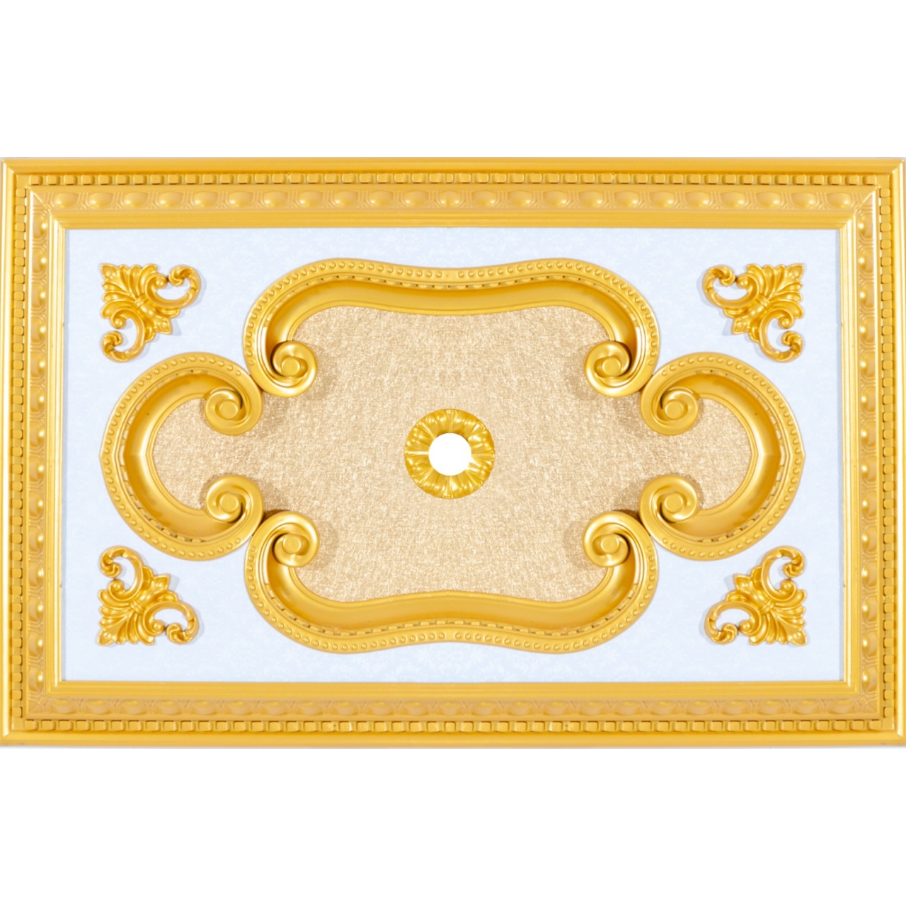 Decogold 60*90 cm Dikdörtgen Saray Tavan Göbek Altın