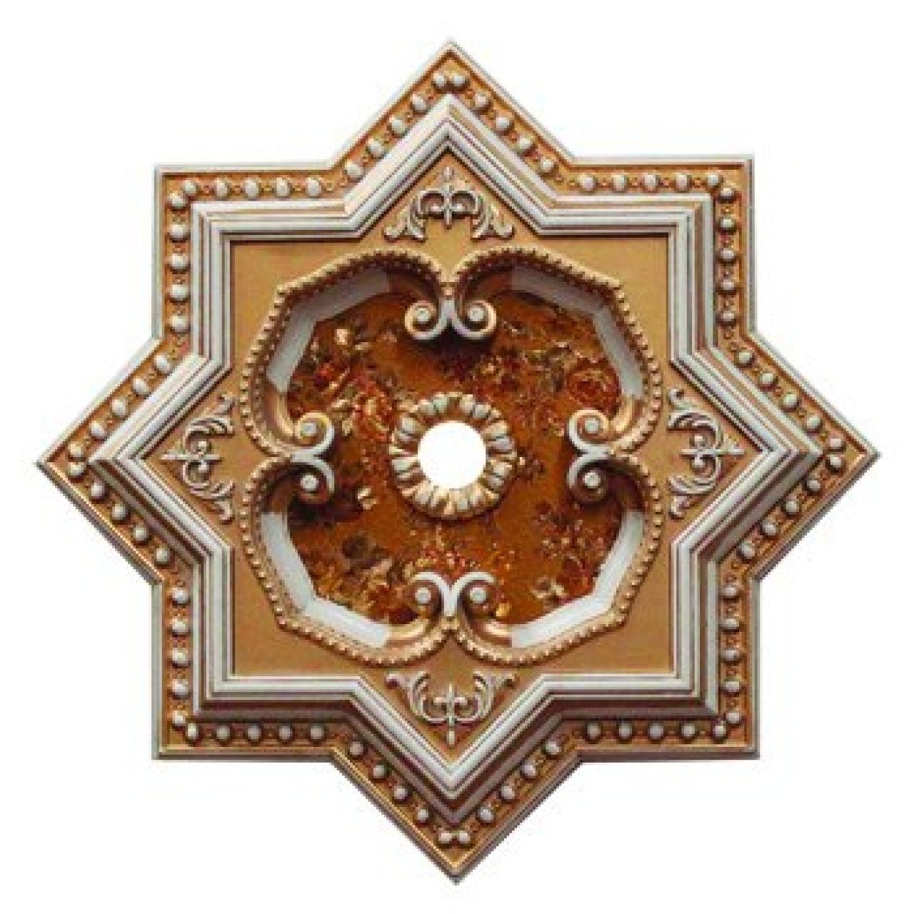 Decogold Saray Tavan Yıldız Bronz Göbek 60*60 cm