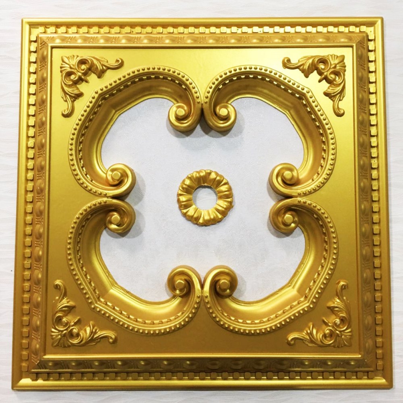 Decogold Saray Tavan Kare Altın Göbek 60*60 cm