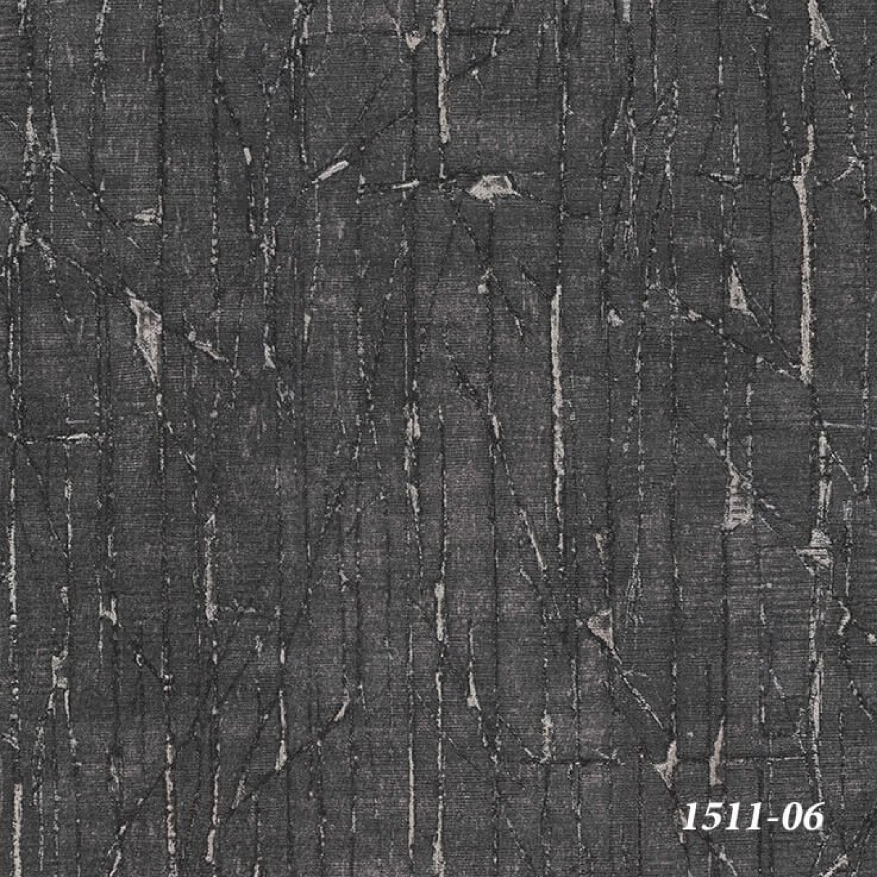 Decowall Orlando Antrasit Kabartmalı Çizgili Duvar Kağıdı 1511-06