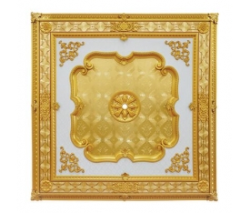 150*150 cm Kare Saray Tavan Göbek Altın Rengi