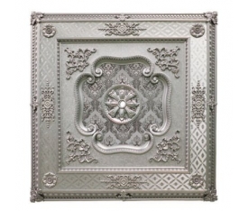 150*150 cm Kare Saray Tavan Göbek Gümüş Rengi
