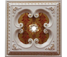 Decogold Saray Tavan Kare Beyaz Altın Göbek 60*60 cm
