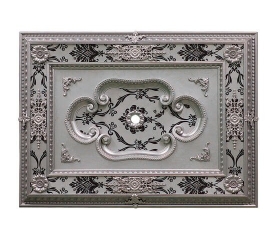 Decogold Saray Tavan Dikdörtgen Gümüş Göbek 90*120 cm