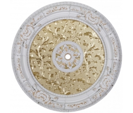 Decogold Saray Tavan Oval Beyaz Altın Göbek 90*90 cm