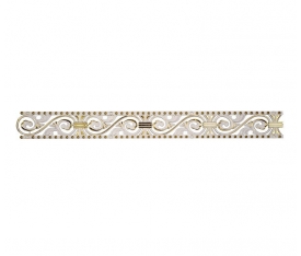 Decogold Saray Tavan Bordür Beyaz Altın 10,5*100 cm