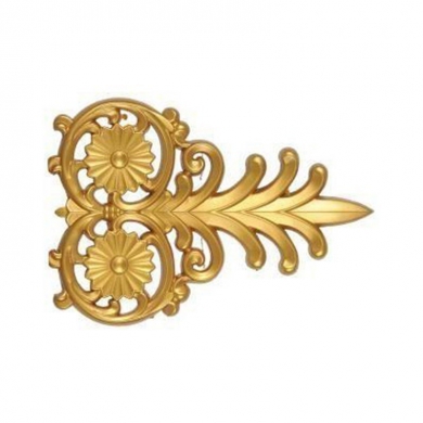 Decogold Altın Saray Tavan Mızrak Motif 14*21 cm